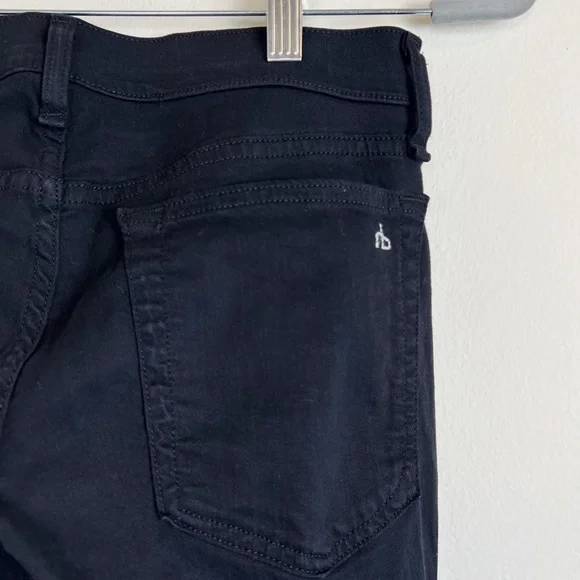 Rag & Bone Dre Capri Black Denim Jeans - Picture 4 of 5